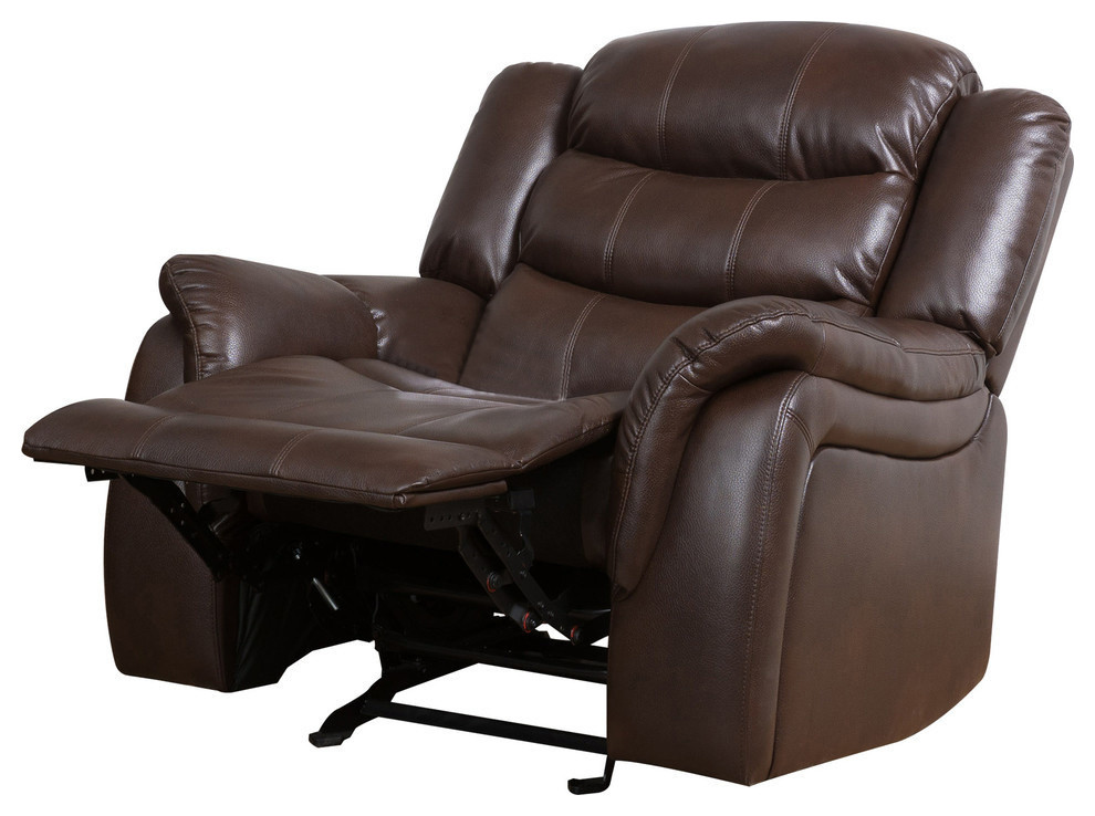leather glider chair