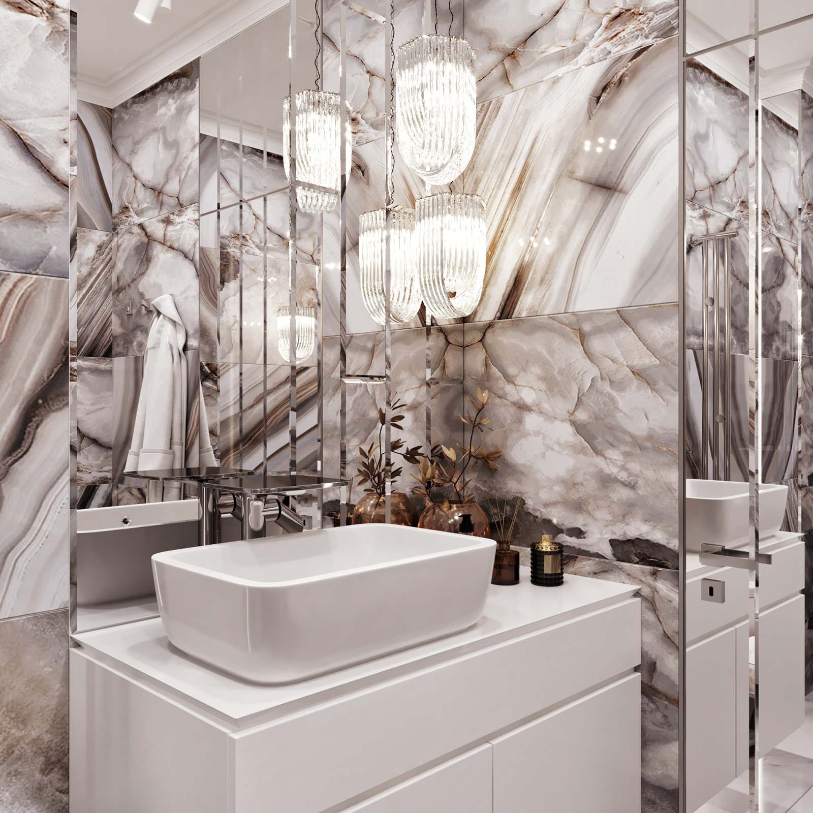 Трехкомнатная квартира площадью 120 м2. Современная классика.