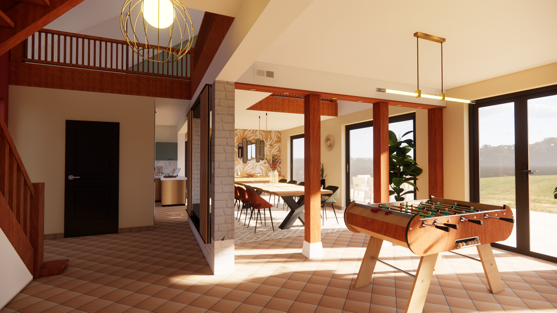 Projet 3D - Aménagement d'un RDC de maison