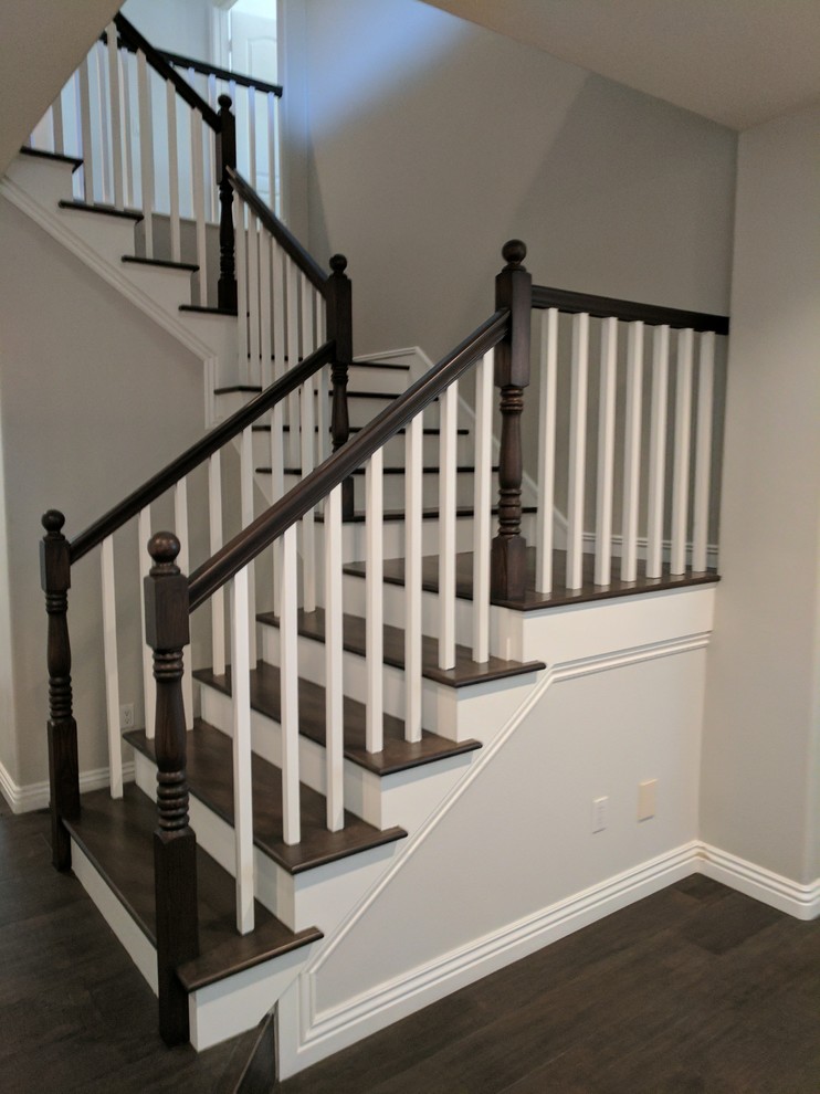 Staircase - transitional staircase idea in Orange County