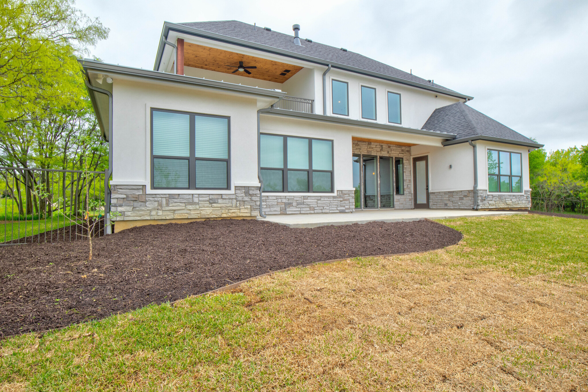 Transitional Two-Story Lakehouse