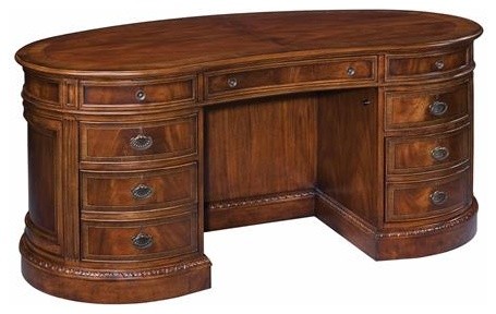Hekman 11340 New Orleans 64 Wide Wood Executive Desk With