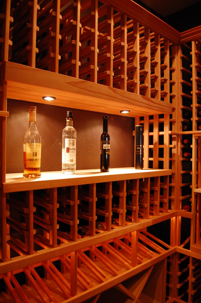 This is an example of a traditional wine cellar in Phoenix.