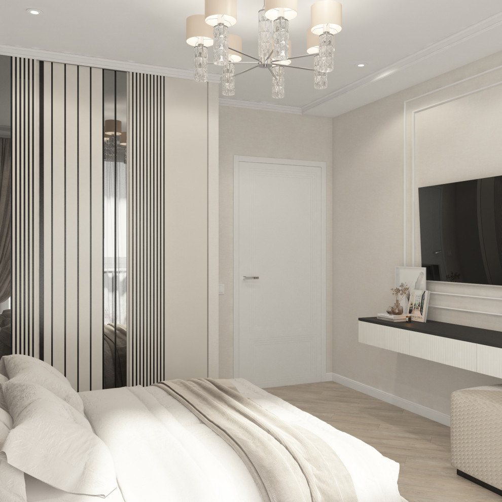 Нежнейший дизайн трехкомнатной квартиры