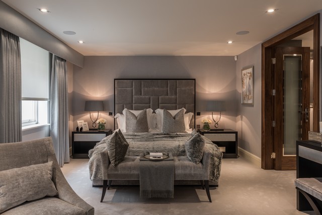 Central London House contemporary-bedroom