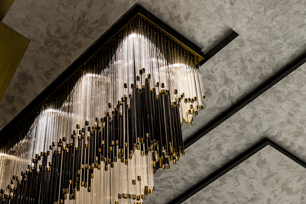Inspiration for a contemporary home bar in Delhi.