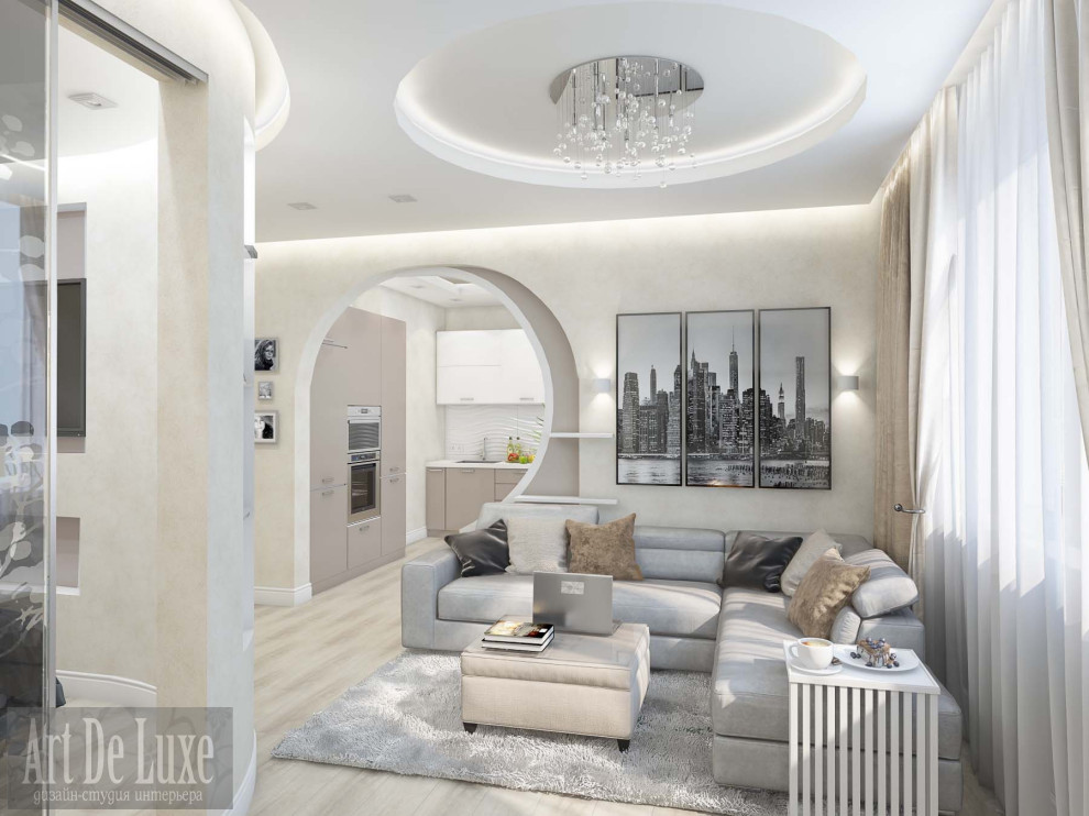 "Из однушки в двушку", Запольная 60, гостиная