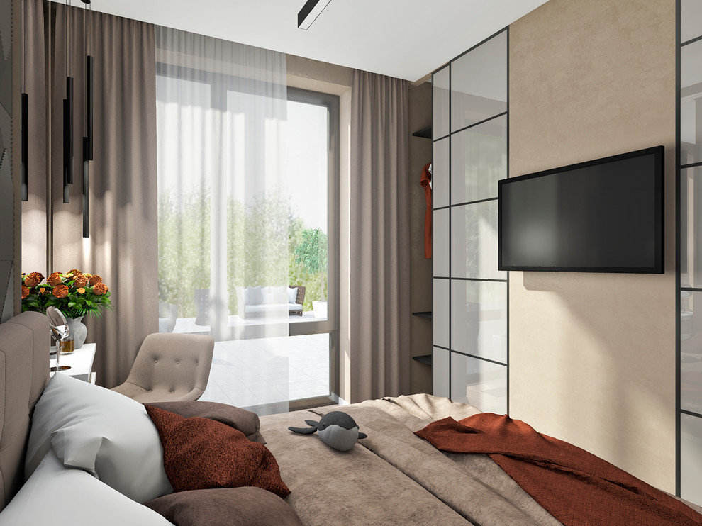 Дизайн интерьера однокомнатной студии в ЖК "Гринвуд"