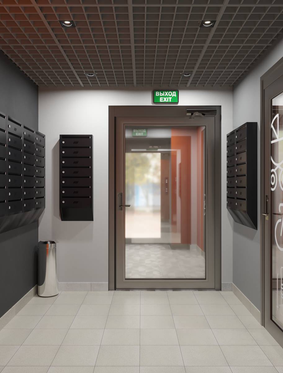 Дизайн подъезда многоквартирного дома в Уфе