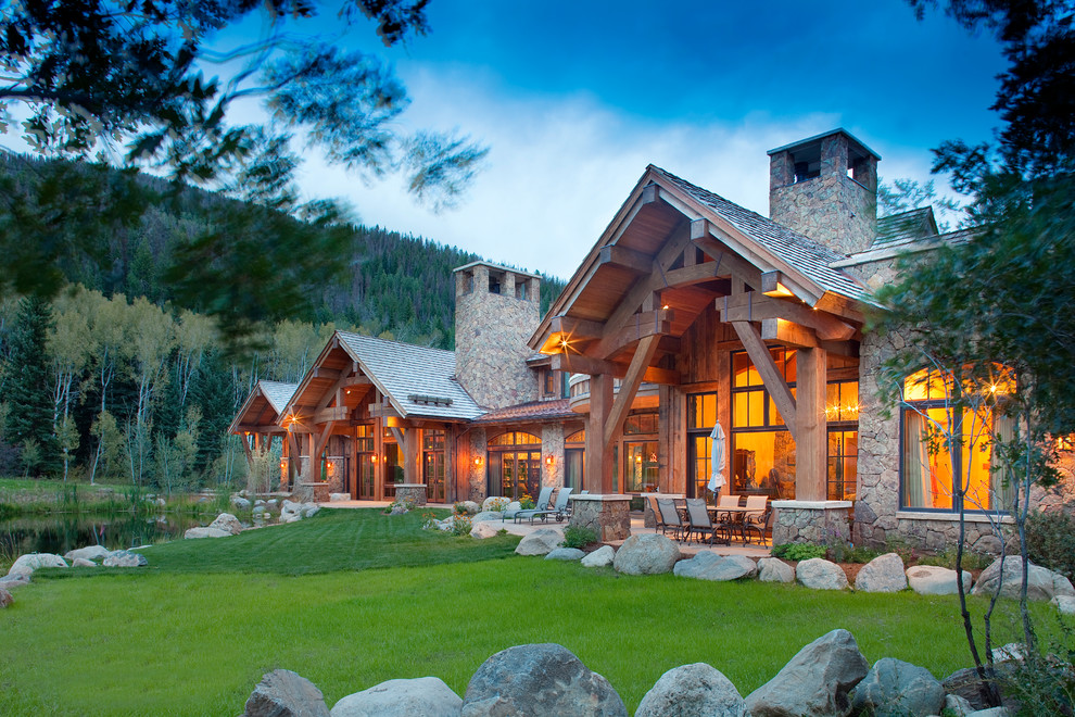 Inspiration for a traditional exterior in Denver.