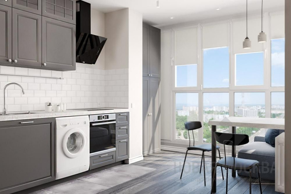 Дизайн-проект однокомнатной квартиры 48 кв.м. в ЖК «Коммунарка»