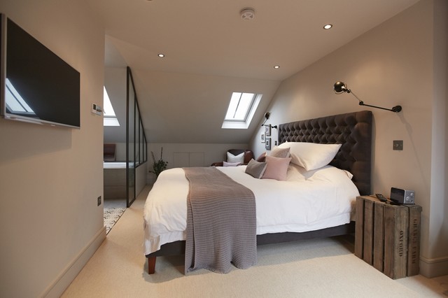 BALHAM LOFT CONVERSION clasico-renovado-dormitorio
