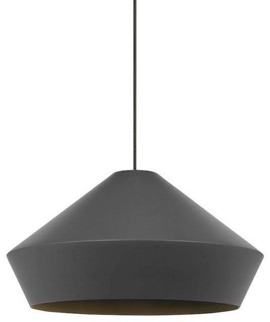 Tech Lighting FJ Brummel Pendant, Matte Charcoal/Bronze 700FJBMLYZ ...