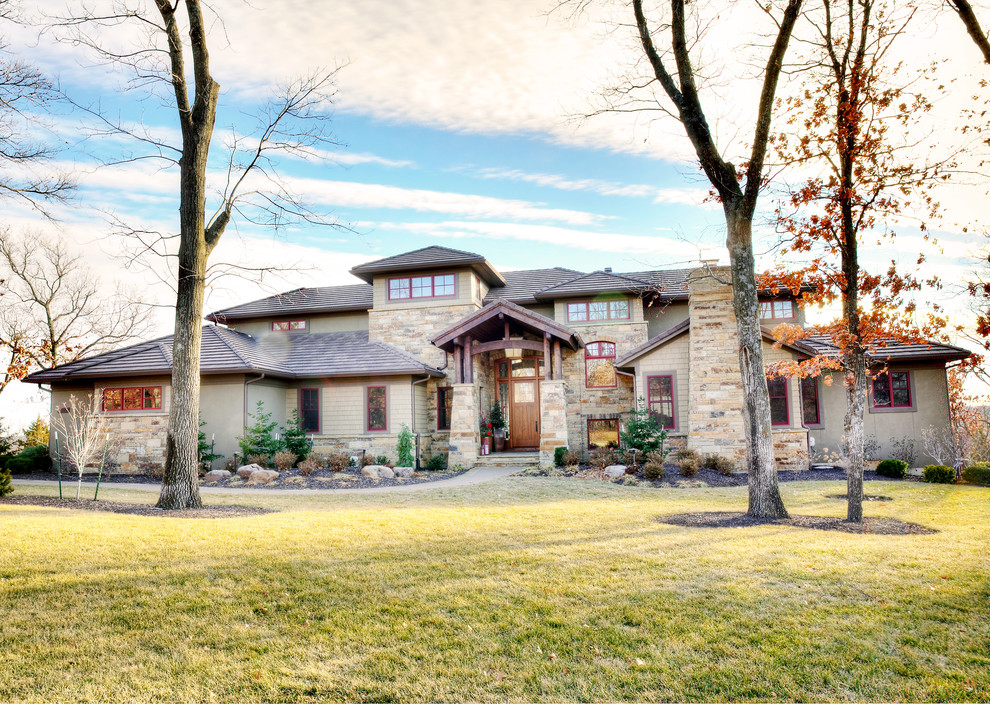 Prairie Style in Reserve Craftsman Exterior Kansas City by