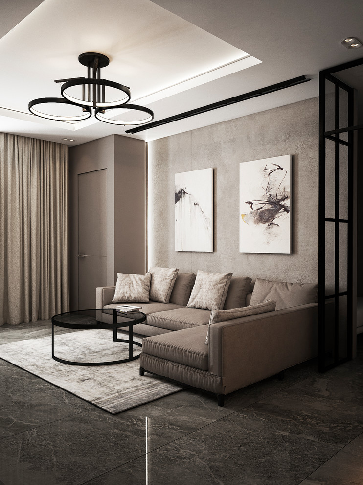 Минималистичный интерьер для молодой пары