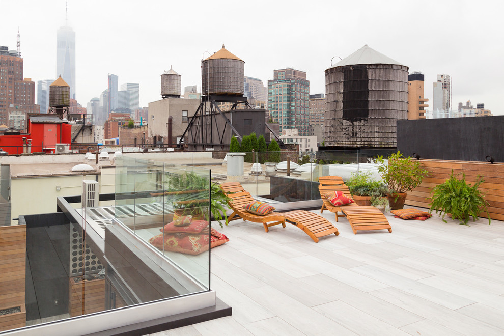 Design ideas for an industrial deck in New York.