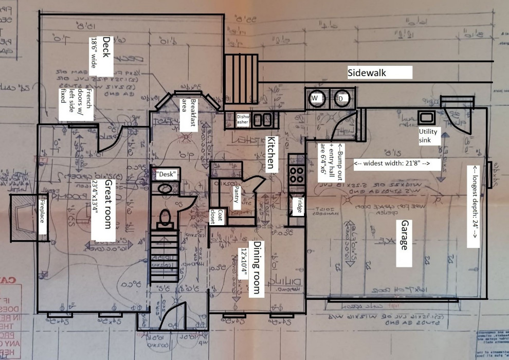 Help with floorplan / laundry & kitchen