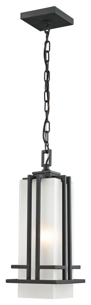 Abbey Collection Outdoor Chain Light in Black Finish