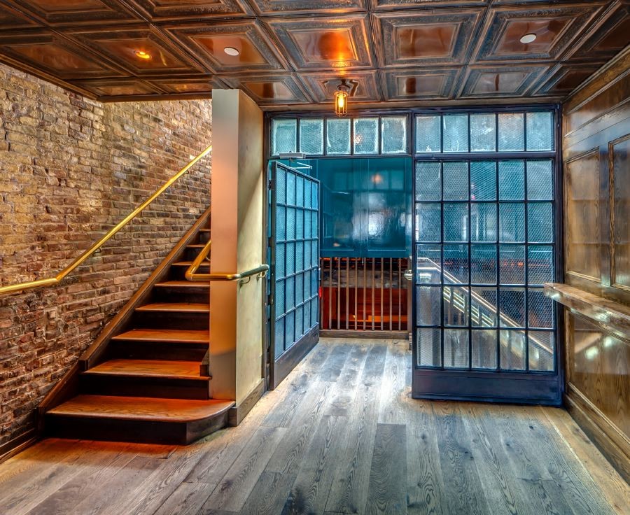 Hallway - industrial hallway idea in Tampa