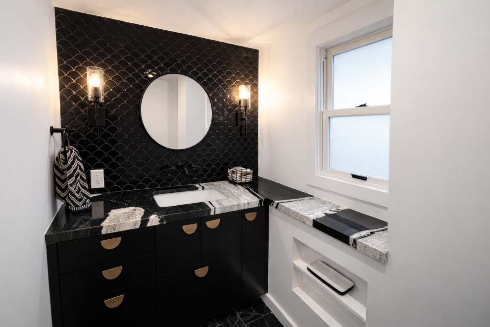 Modern Kitchen & Bathroom with Copacabana Quartzite