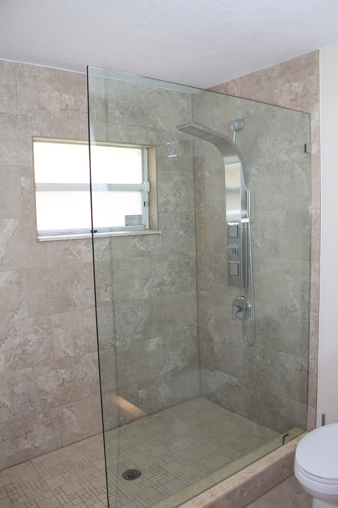 Fabulous Walkin Shower Beach Style Bathroom Orlando by Perfect