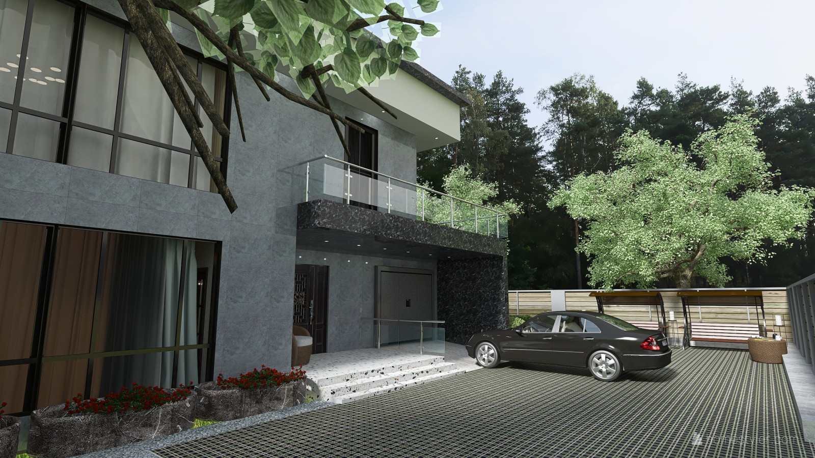 Коттедж 2-эт_ интерьер +экстерьер