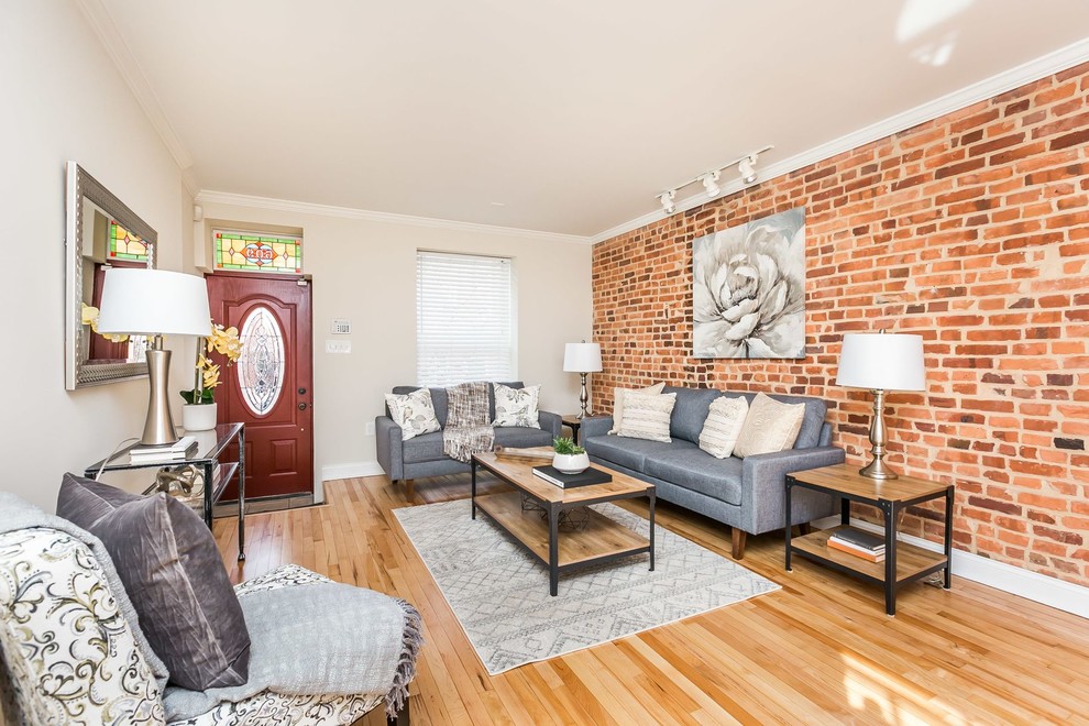 Inspiration for a transitional home design remodel in Baltimore