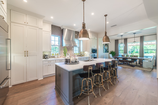 The Hampton Model Home Kitchen transitional-kitchen