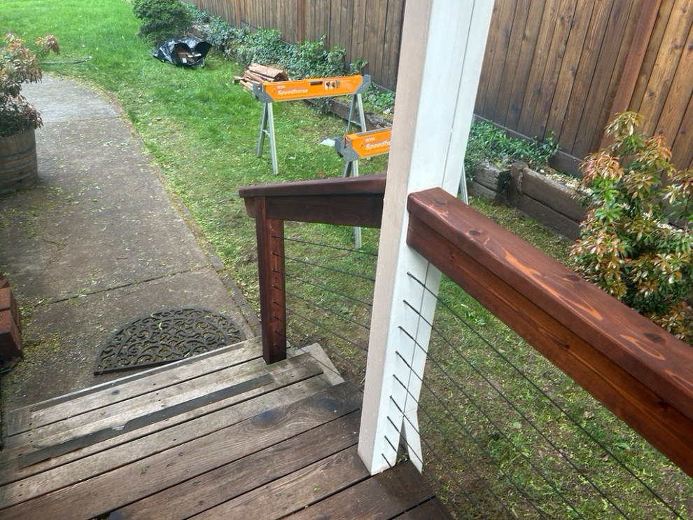 front porch entry railing