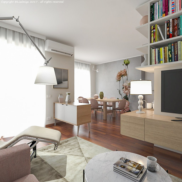 Casa nuova ed uno stile da creare - Progetto in corso contemporary-rendering