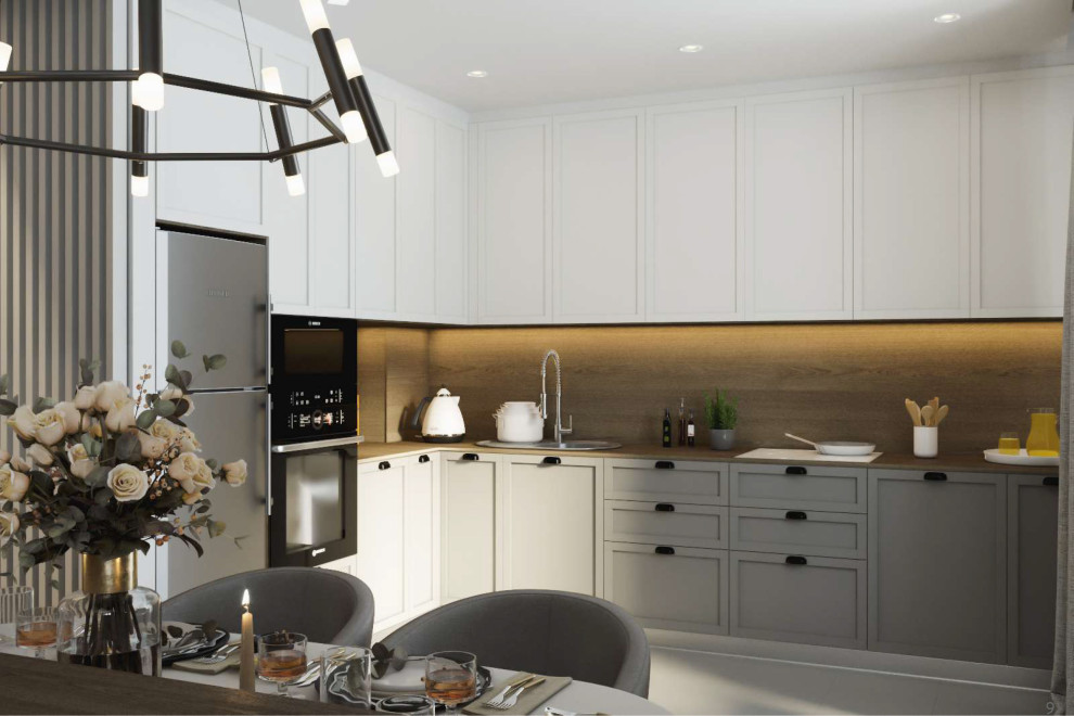 кухня-гостиная в квартире 60 метров