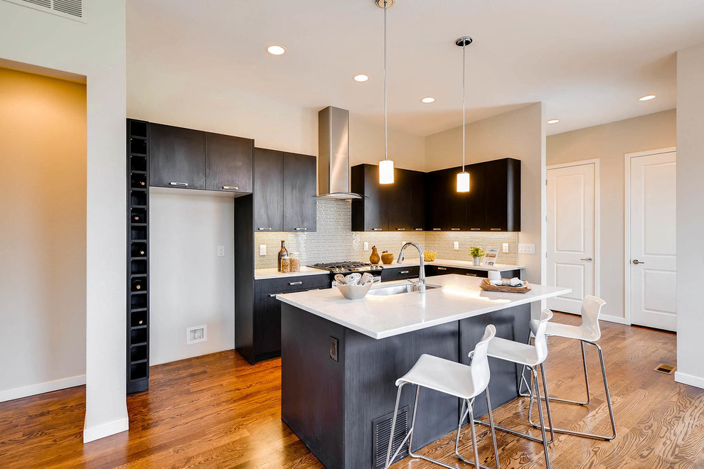 Kitchen - transitional kitchen idea in Denver