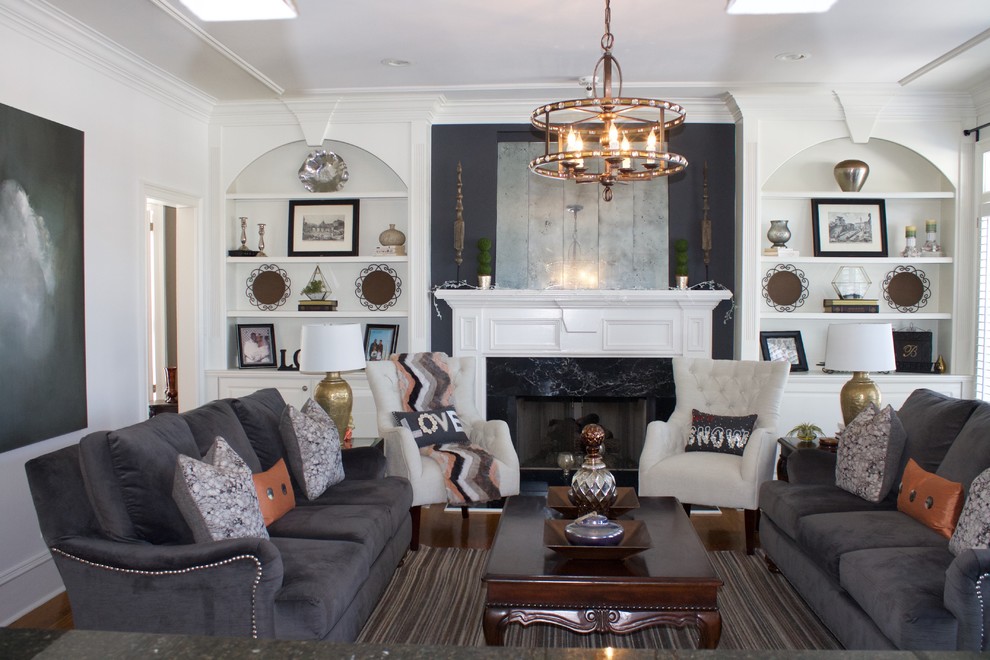 Transitional home design photo in Atlanta
