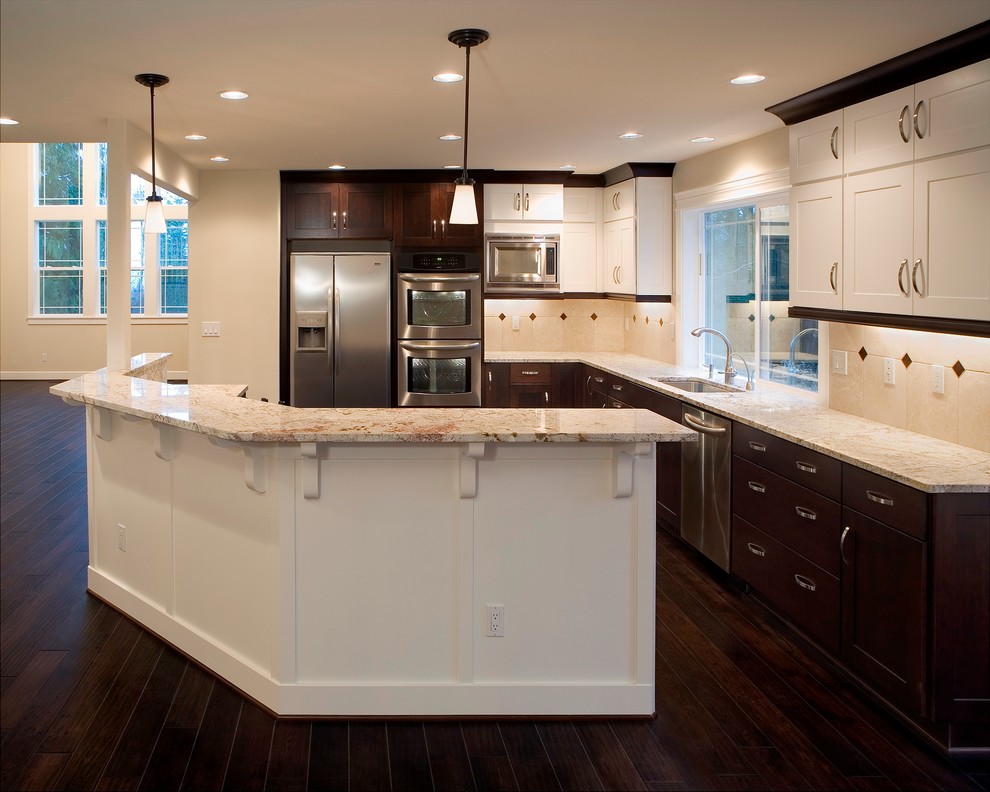 Kitchen - transitional kitchen idea in Seattle