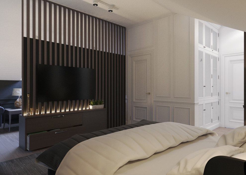 Дизайн интерьера квартиры в неоклассическом стиле 130 м2