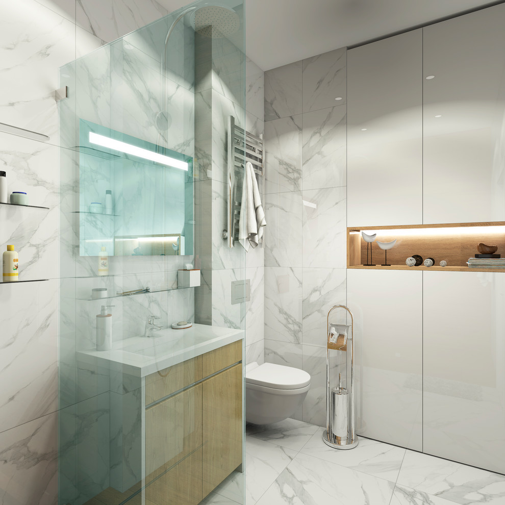 Дизайн интерьера однокомнатной студии в ЖК "Гринвуд"