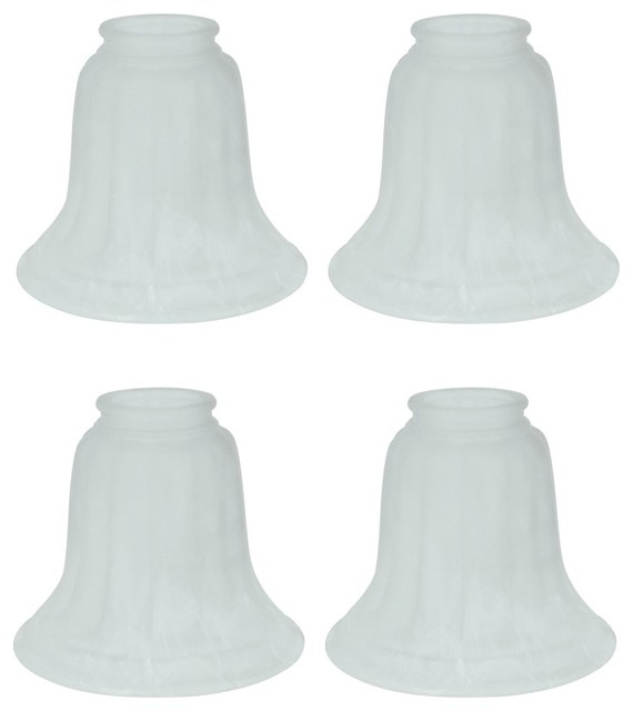 23008 4 Replacement Bell Shaped Faux Alabaster Glass Shade Pack Traditional Lighting Globes And Shades By Aspen Creative Corporation - Faux Alabaster Glass Shades Replacement 23008 4 Replacement Bell Shaped Faux Alabaster Glass Shade Pack Traditional Lighting Globes And Shades By Aspen Creative Corporation - Faux Alabaster Glass Shades Replacement