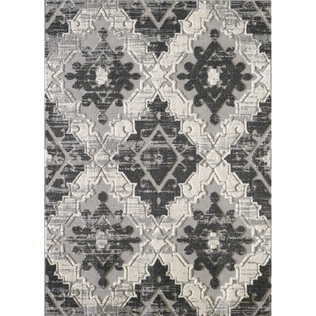 L'Baiet Kimberly Neutral Grey Transitional 8 Ft. X 10 Ft Rug