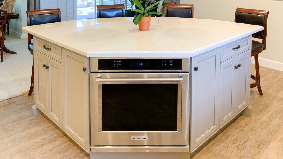 Kitchen with Unique Island