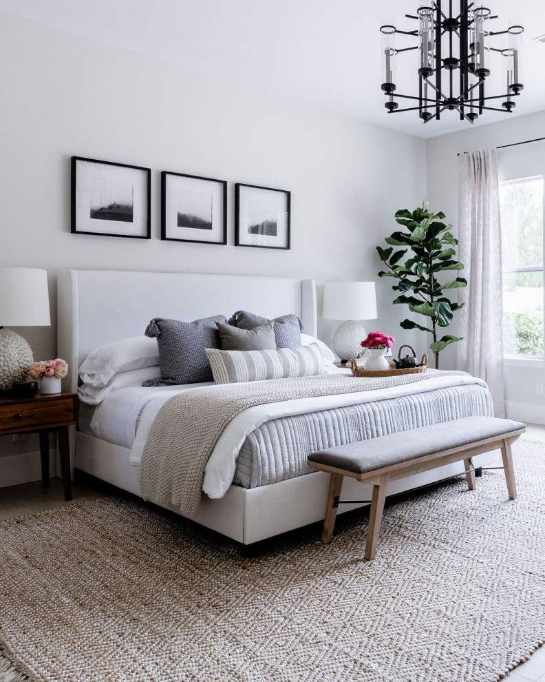 Transitional bedroom photo in Las Vegas