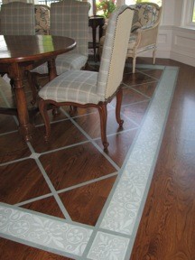 Painted Floor Rug Pattern 