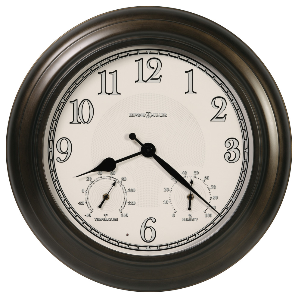 Briar Outdoor Wall Clock Traditional Outdoor Clocks By Shopladder Houzz