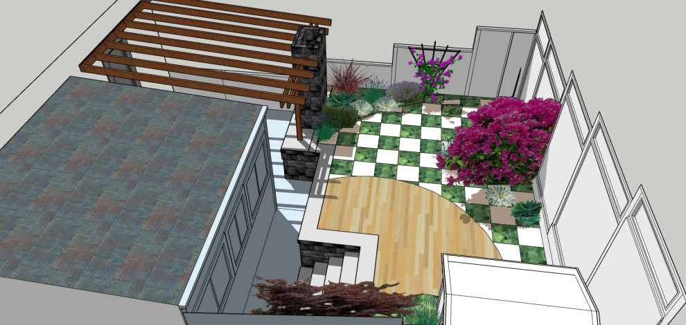 San Francisco Backyard Makeover with Built in Grill