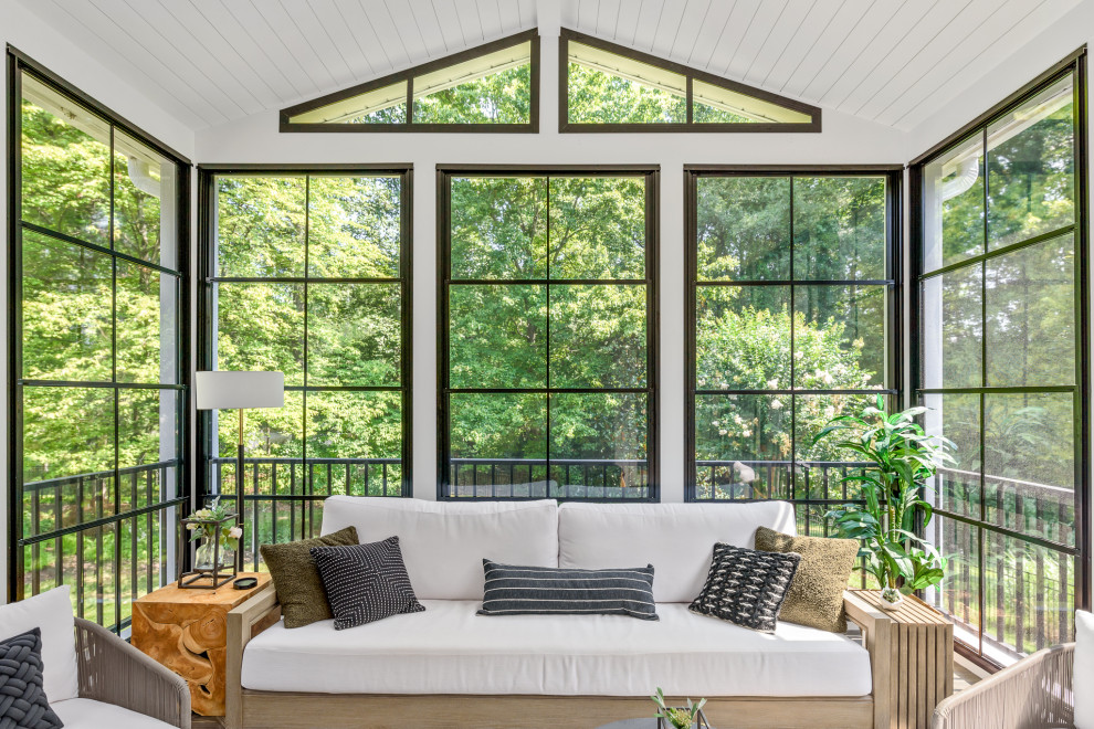 Design ideas for a transitional sunroom in DC Metro.