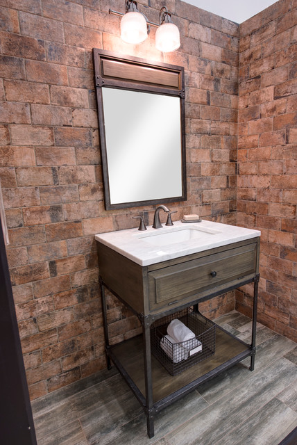 industrial bathroom vanity