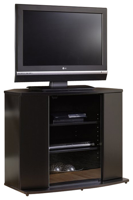 Sauder Select Corner TV Stand in Black