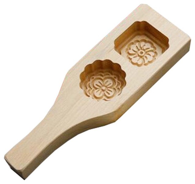 Chinese Traditional Mini Wooden Midautumn Festival Mooncake Mold