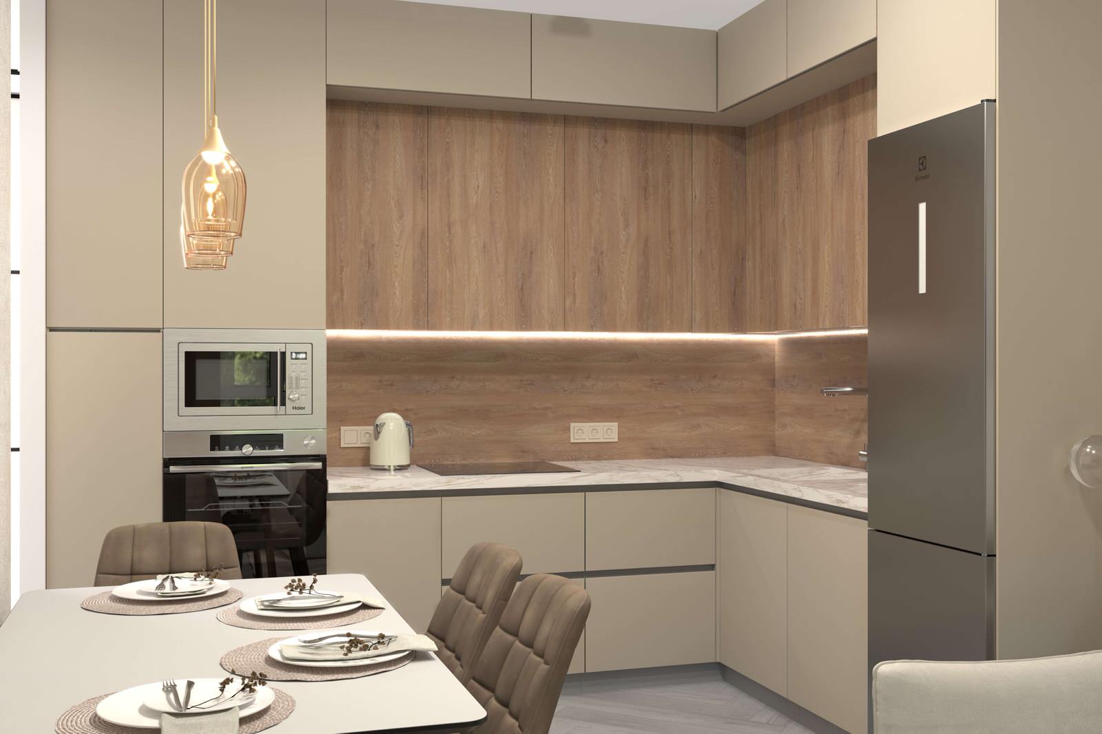 Дизайн проект квартиры 64 м2