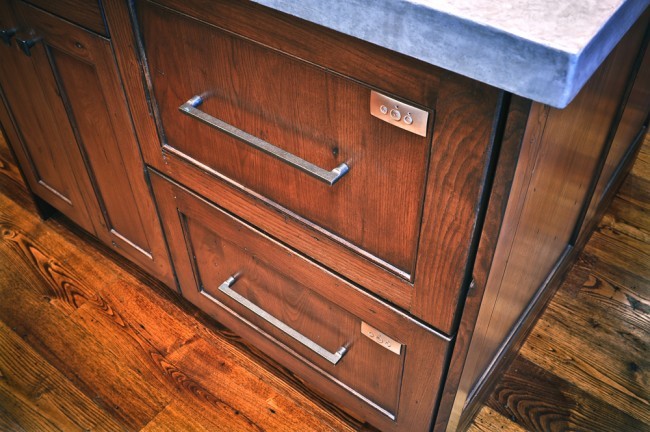 Example of a country kitchen design in Charlotte