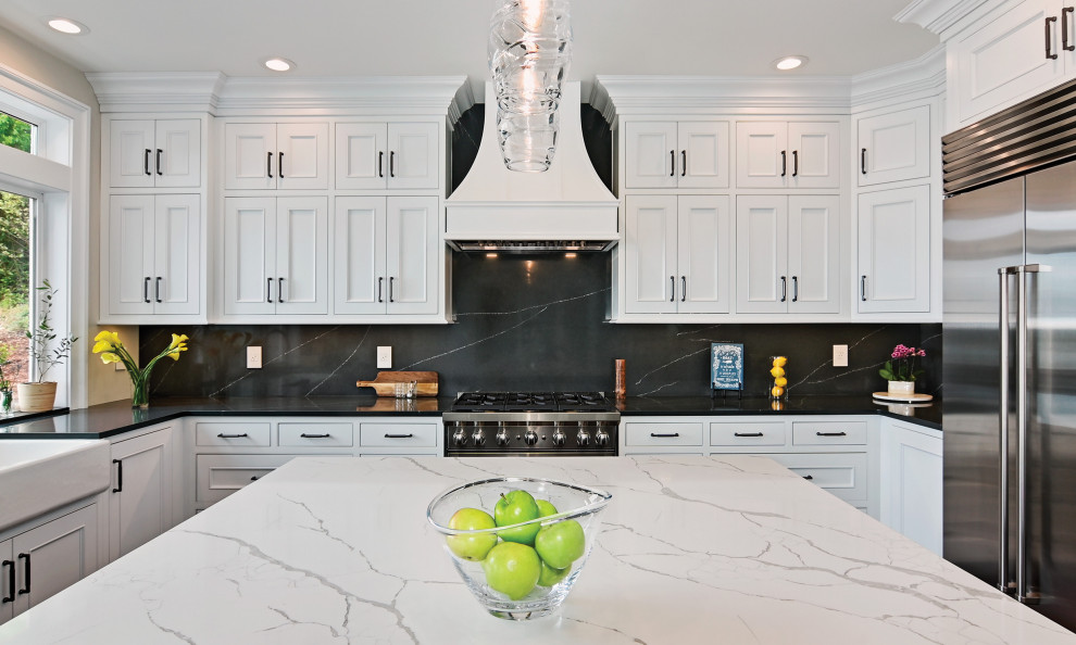 Inspiration for a transitional kitchen remodel in Seattle